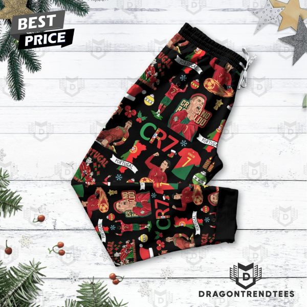 Cristiano Ronaldo – All I Want For ChristmasIs Siuuu Pajamas Set