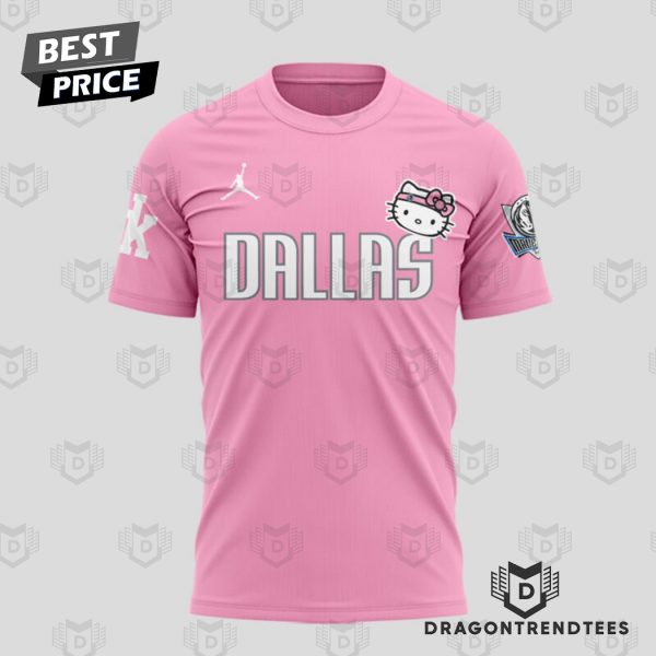 Dallas Mavericks x Hello Kitty 3D T-Shirt – Pink