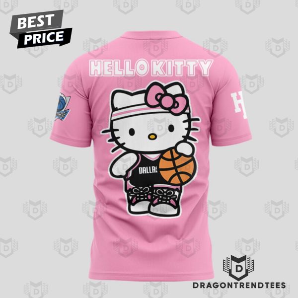 Dallas Mavericks x Hello Kitty 3D T-Shirt – Pink