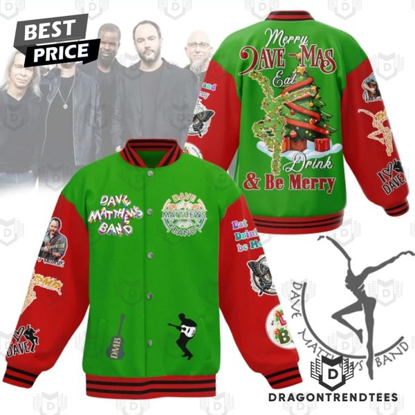 Dave Matthews Band – Merry Dave Mas Drink & Be Merry Baseball Jacket