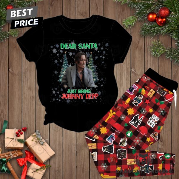 Dear Santa Just Bring Johnny Depp Pajamas Set