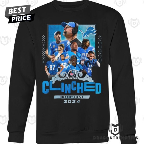 Detroit Lions Clinched Playoffs 2024 Unisex T-Shirt