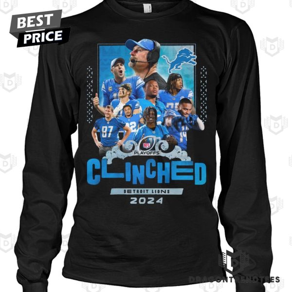 Detroit Lions Clinched Playoffs 2024 Unisex T-Shirt