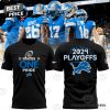 Detroit Lions Back In Black Design 3D T-Shirt