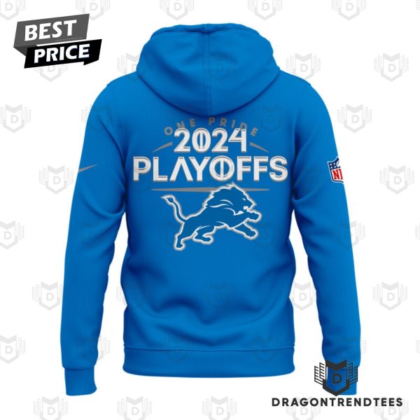 Detroit Lions Play Offs 2024 Black Hoodie – Black