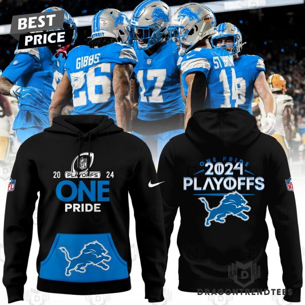 Detroit Lions Play Offs 2024 One Pride Hoodie