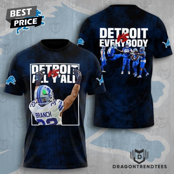 Detroit Lions Vs Everybody 3D T-Shirt