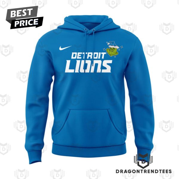 Detroit Lions x The Grinch Design Hoodie – Blue