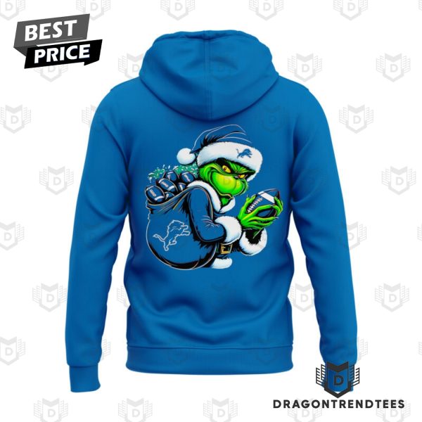 Detroit Lions x The Grinch Design Hoodie – Blue