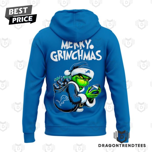 Detroit Lions x The Grinch Merry Grinchmas Hoodie – Blue