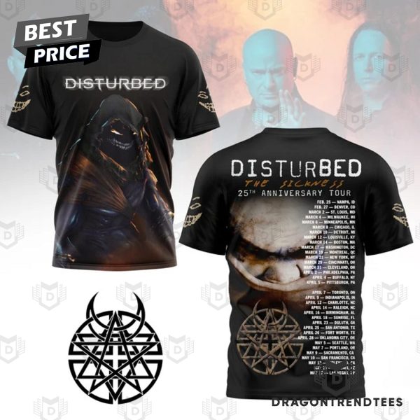 Disturbed – The Sickness 25th Anniversary 3D T-Shirt