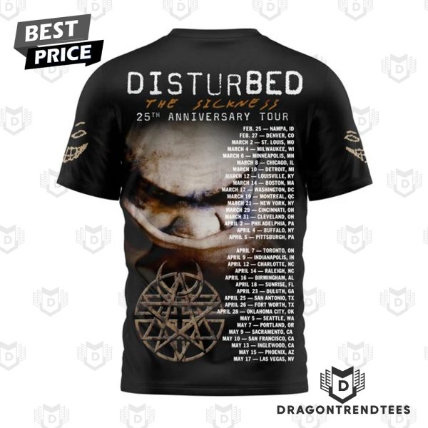 Disturbed – The Sickness 25th Anniversary 3D T-Shirt