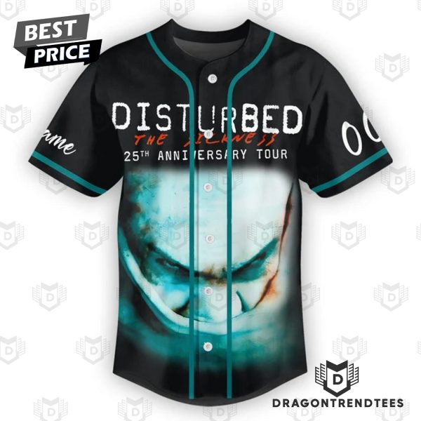 Disturbed The Sickness 25th Anniversary Tour Baseball Jersey