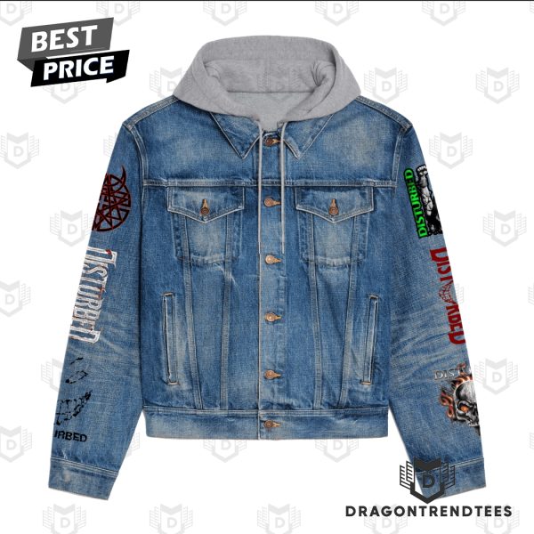 Disturbed -The Sickness 25th Anniversary Tour Hooded Denim Jacket