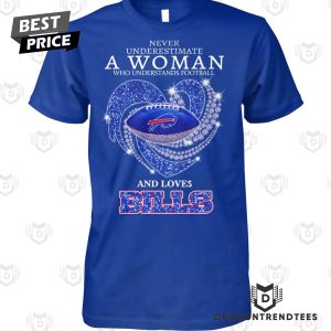 Never Underestimate A Woman Who Understands Football And Loves Buffalo Bills Unisex T-Shirt