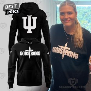 Godstrong Indiana Hoosiers Logo Design Hoodie – Black