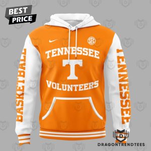 Tennessee Volunteers Men Basketball Logo Design Hoodie – Orange