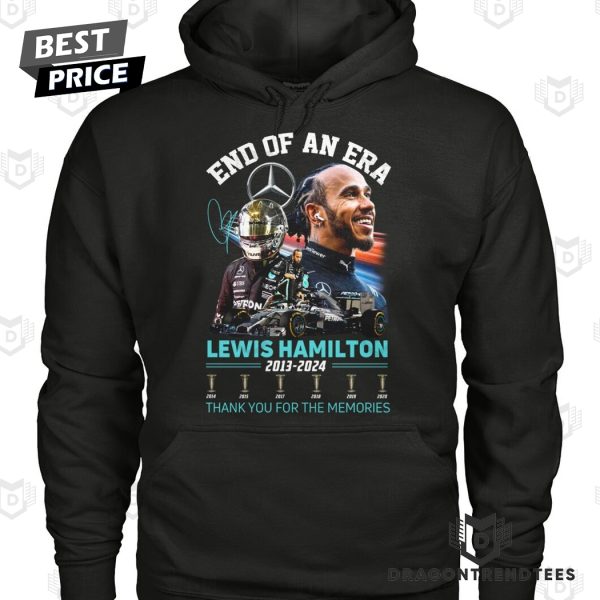 End Of An Era Lewis Hamilton 2013-2024 Signature Thank You For The Memories Unisex T-Shirt