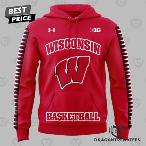 Wisconsin Badgers Basketball Logo Design Hoodie – Red