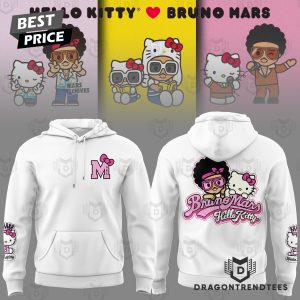 Bruno Mars x Hello Kitty Special Design Hoodie – White