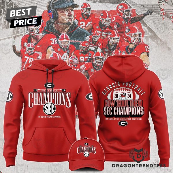 Georgia Bulldogs 2024 SEC Football Conference Champions Hoodie