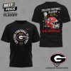 Georgia Bulldogs Engineered For H12tory College Football Playoff 3D T-Shirt