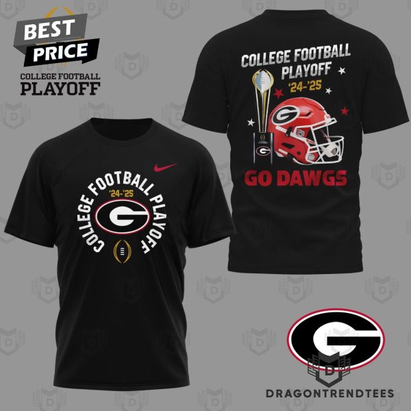 Georgia Bulldogs College Football Playoff Go Dawgs 3D T-Shirt