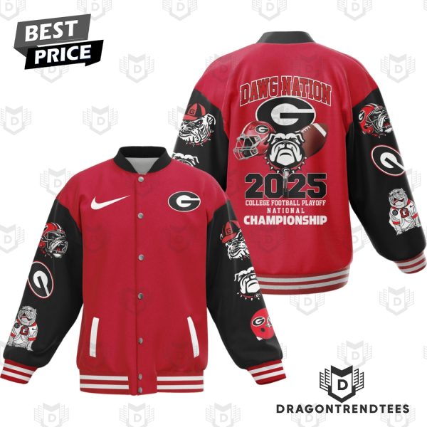 Georgia Bulldogs – Dawg Nation 2025 Playoff Championship Baseball Jacket