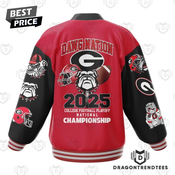 Georgia Bulldogs – Dawg Nation 2025 Playoff Championship Baseball Jacket