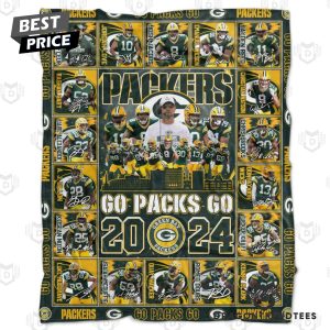 Green Bay Packers Go Packs Go 2024 Signature Blanket