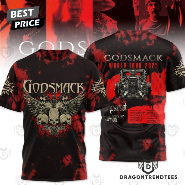 Godsmack World Tour 2025 3D T-Shirt