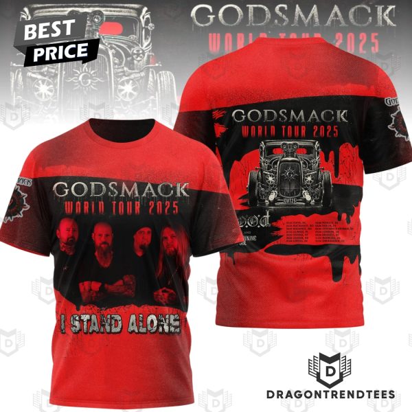 Godsmack World Tour 2025 I Stand Alone 3D T-Shirt