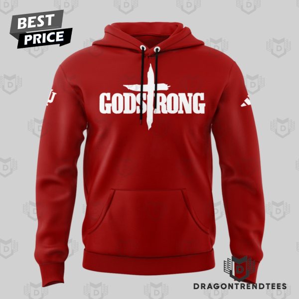 Godstrong Indiana Hoosiers Logo Design Hoodie – Red