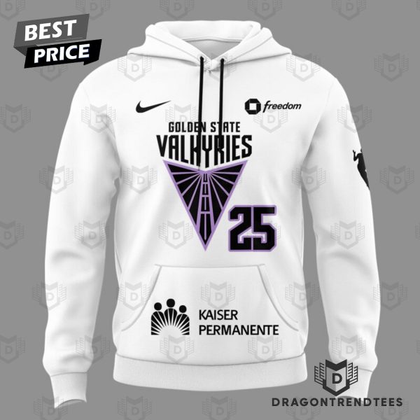 Golden State Valkyries 2025 For Fan Hoodie – White