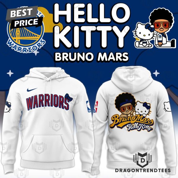 Golden State Warriors x Bruno Mars And Hello Kitty Hoodie