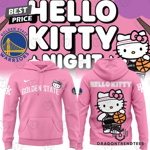 Golden State Warriors x Hello Kitty Hoodie – Pink