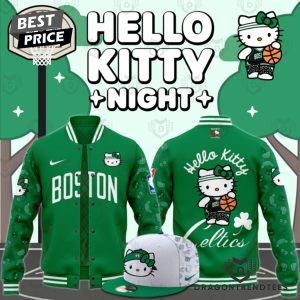 Boston Celtics x Hello Kitty Night Baseball Jacket