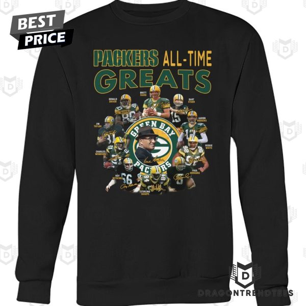 Green Bay Packers All Time Greats Signature Unisex T-Shirt