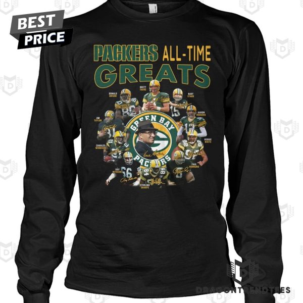 Green Bay Packers All Time Greats Signature Unisex T-Shirt