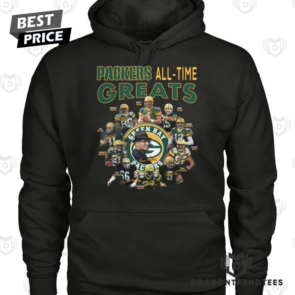 Green Bay Packers All Time Greats Signature Unisex T-Shirt