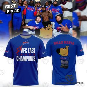 Buffalo Bills 2024 AFC East Division Champions Chill Guy 3D T-Shirt