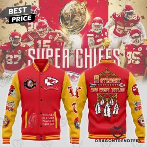 AFC West Champion 2024 Kansas City Chiefs Baseball Jacket