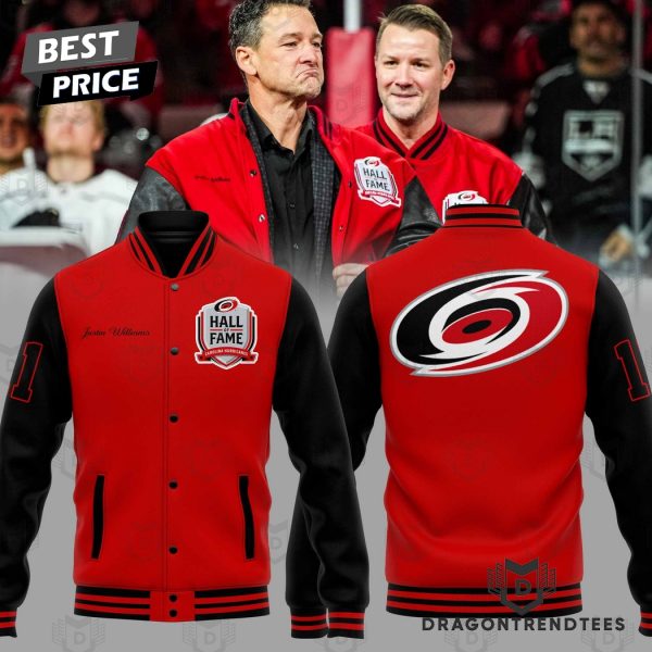 Hall Of Fame Carolina Hurricanes Justin Williams Baseball Jacket