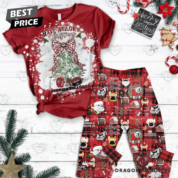 Have A Glory Christmas Georgia Bulldogs Pajamas Set