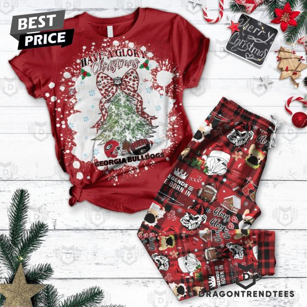 Have A Glory Christmas Georgia Bulldogs Pajamas Set