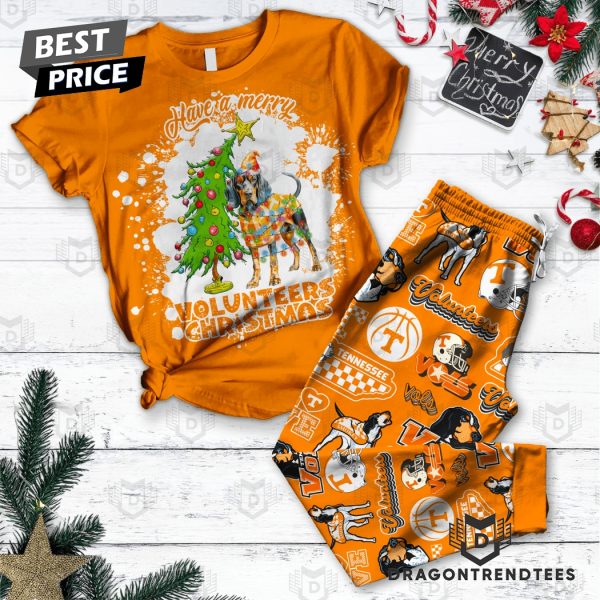 Have A Merry Tennessee Volunteers Christmas Pajamas Set