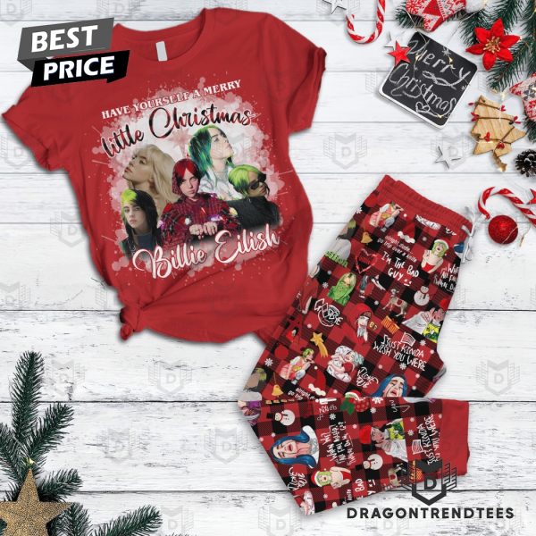 Have Yourself A Merry Little Christmas Billie Eilish Pajamas Set