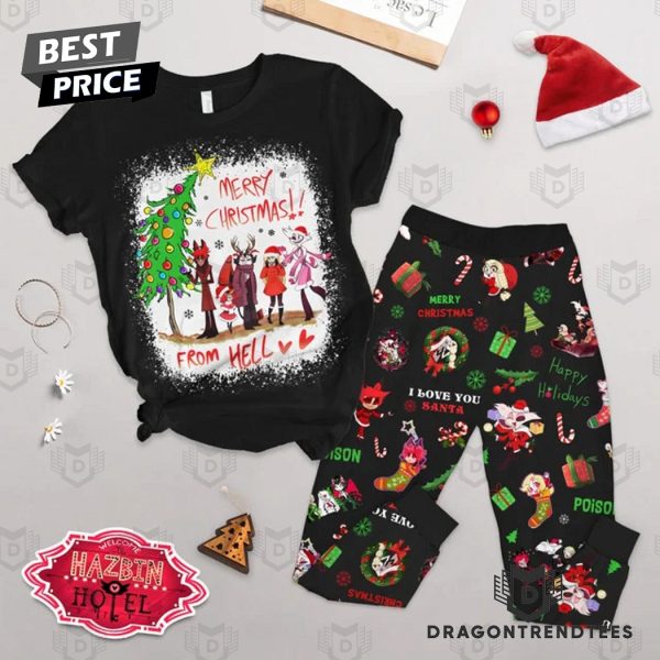 Hazbin Hotel Merry Christmas From Hell Pajamas Set