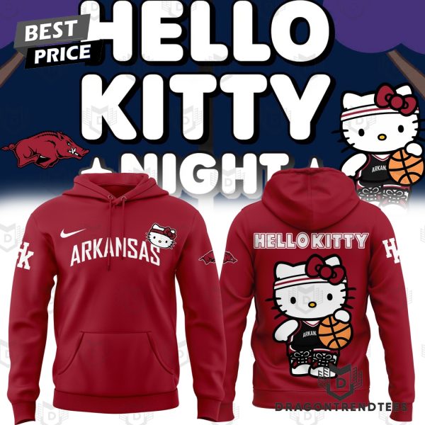 Hello Kitty x Arkansas Razorbacks Basketball Hoodie