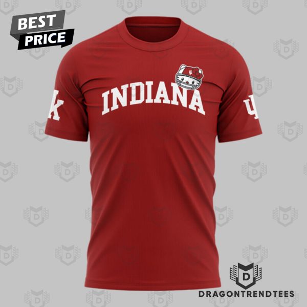 Hello Kitty x Indiana Hoosiers Football 3D T-Shirt